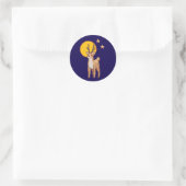 Reindeer, Pixelart, Pixel Art  Ronde Sticker (Tas)
