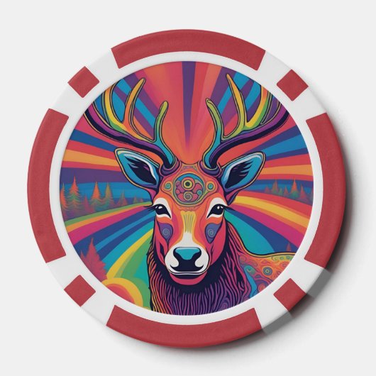 Reindeer Poker Chips (Achterkant)