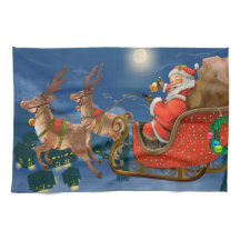 Reindeer Pulling Santa Claus Sleigh | Kerstmis