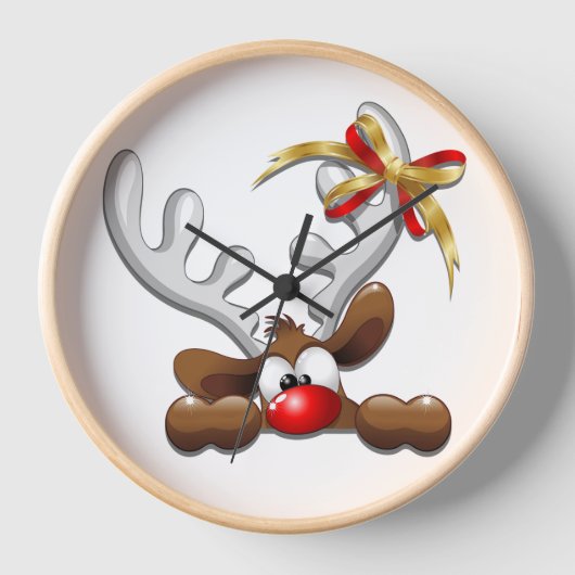 Reindeer Puzzled Funny Kerstpersonage (Voorkant)