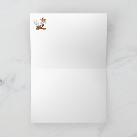 Reindeer Puzzled Funny Kerstpersonage (Binnen)