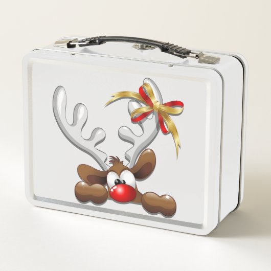 Reindeer Puzzled Funny Kerstpersonage (Achterkant)