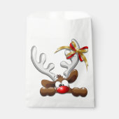 Reindeer Puzzled Funny Kerstpersonage Bedankzakje (Voorkant)