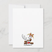 Reindeer Puzzled Funny Kerstpersonage Feestdagenkaart (Achterkant)