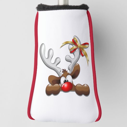 Reindeer Puzzled Funny Kerstpersonage Golfheadcover