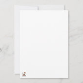 Reindeer Puzzled Funny Kerstpersonage Kaart (Achterkant)