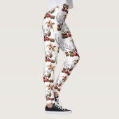Reindeer Puzzled Funny Kerstpersonage Leggings (Rechts)