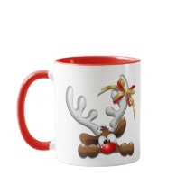 Reindeer Puzzled Funny Kerstpersonage