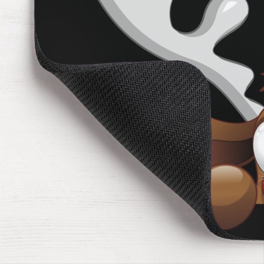 Reindeer Puzzled Funny Kerstpersonage Muismat (Hoek)