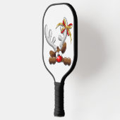 Reindeer Puzzled Funny Kerstpersonage Pickleball Paddle (Links)