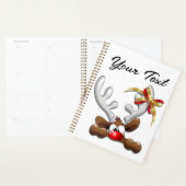 Reindeer Puzzled Funny Kerstpersonage Planner (Display)