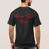Reindeer Puzzled Funny Kerstpersonage T-shirt (Achterkant)