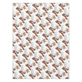 Reindeer Puzzled Funny Kerstpersonage Tafelkleed (Voorkant)