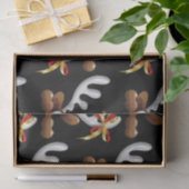 Reindeer Puzzled Funny Kerstpersonage Tissuepapier (Geschenk)