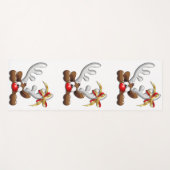 Reindeer Puzzled Funny Kerstpersonage Yogamat (Voorkant (horizontaal))