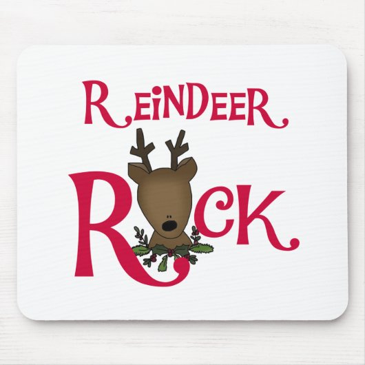 Reindeer Rock Tshirts en Gifts Muismat (Voorkant)