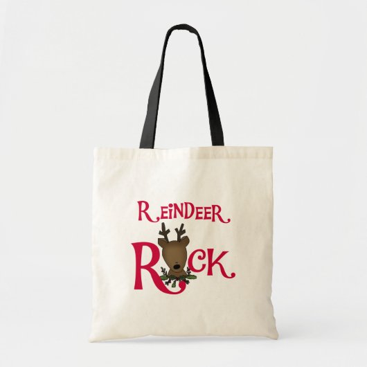 Reindeer Rock Tshirts en Gifts Tote Bag (Voorkant)