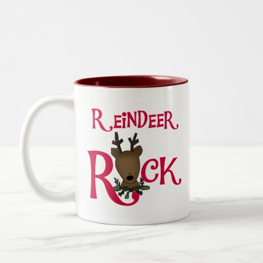Reindeer Rock Tweekleurige Koffiemok (Links)