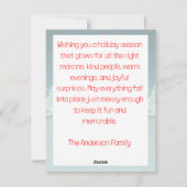 Reindeer Rudolph christmas fun wishes Postcard Feestdagenkaart (Achterkant)