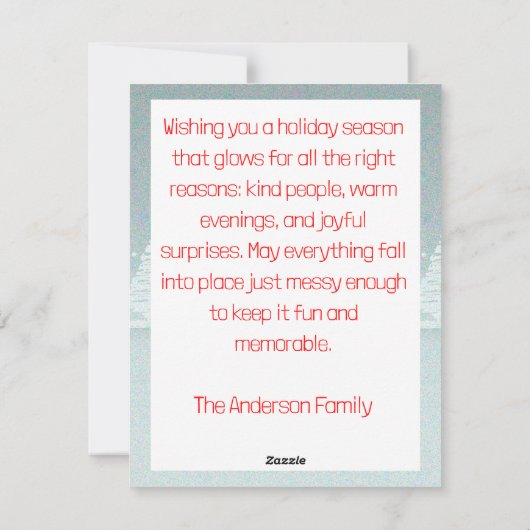 Reindeer Rudolph christmas fun wishes Postcard Feestdagenkaart (Achterkant)