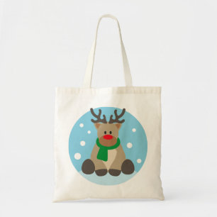 Reindeer Rudolph Kerstwinter december Tote Bag