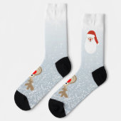 Reindeer Rudolph Red Nose Santa Crew Socks Sokken (Links)