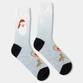 Reindeer Rudolph Red Nose Santa Crew Socks Sokken (Rechts)