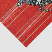 REINDEER RUNNING CHRISTMAS TISSUE PAPIER (Detail)