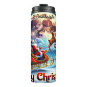 Reindeer Rush Through Starlit Skies Thermosbeker (Voorkant)