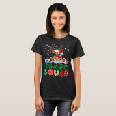 Reindeer Santa Hat Daycare Squad Teacher Christmas T-shirt (Voorkant volledig)