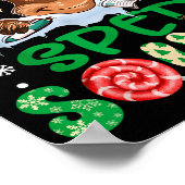 Reindeer Santa Hat Sped Squad Teacher Funny Christ Poster (Hoek)