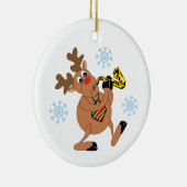 Reindeer Sax Player Ornament (Rechts)