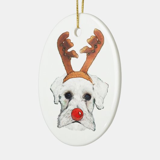 Reindeer Schnauzer Ornament (Links)