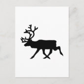 Reindeer Silhouette Briefkaart (Voorkant)
