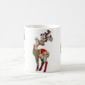 Reindeer Silhouette-kerstMok Koffiemok (Center)