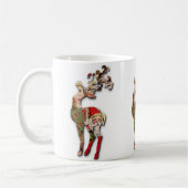 Reindeer Silhouette-kerstMok Koffiemok (Links)