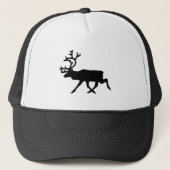 Reindeer Silhouette Trucker Pet (Voorkant)
