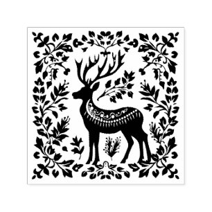 Reindeer Silhouette Zelfinktende Stempel