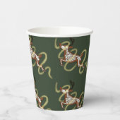 Reindeer Skeleton Papieren Bekers (Links)