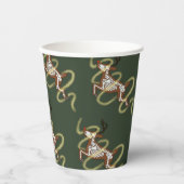 Reindeer Skeleton Papieren Bekers (Voorkant)