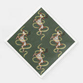 Reindeer Skeleton Servet (Hoek)