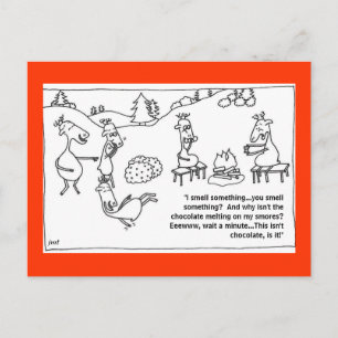 Reindeer Smores Briefkaart