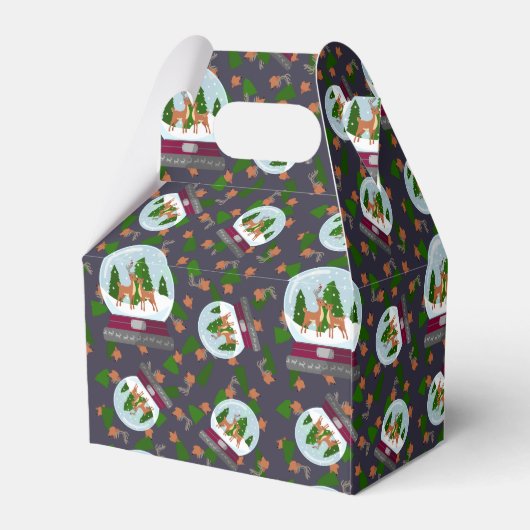 Reindeer Snow Globes Bedankdoosjes (Achterkant)