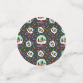 Reindeer Snow Globes Confetti (Kleine voorkant)