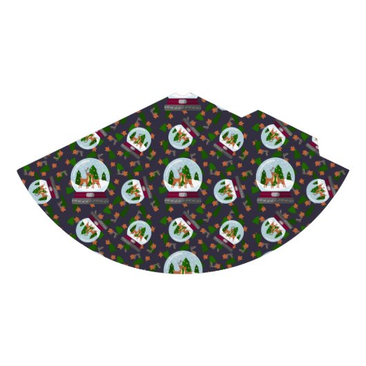 Reindeer Snow Globes Feesthoedjes (Voorkant)