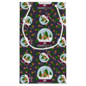 Reindeer Snow Globes Klein Cadeauzakje (Achterkant)