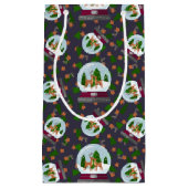 Reindeer Snow Globes Klein Cadeauzakje (Voorkant)