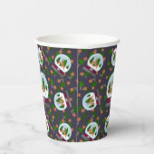 Reindeer Snow Globes Papieren Bekers (Rechts)