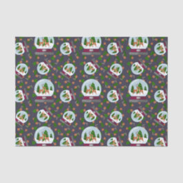 Reindeer Snow Globes Tissuepapier