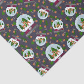 Reindeer Snow Globes Tissuepapier (Detail)